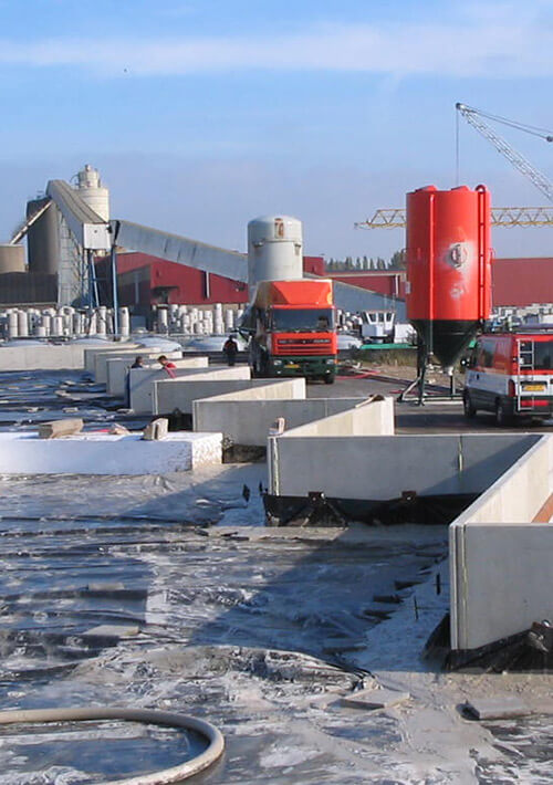 Kadeconstructies met schuimbeton wegenbouw Kadeconstructies met schuimbeton wegenbouw